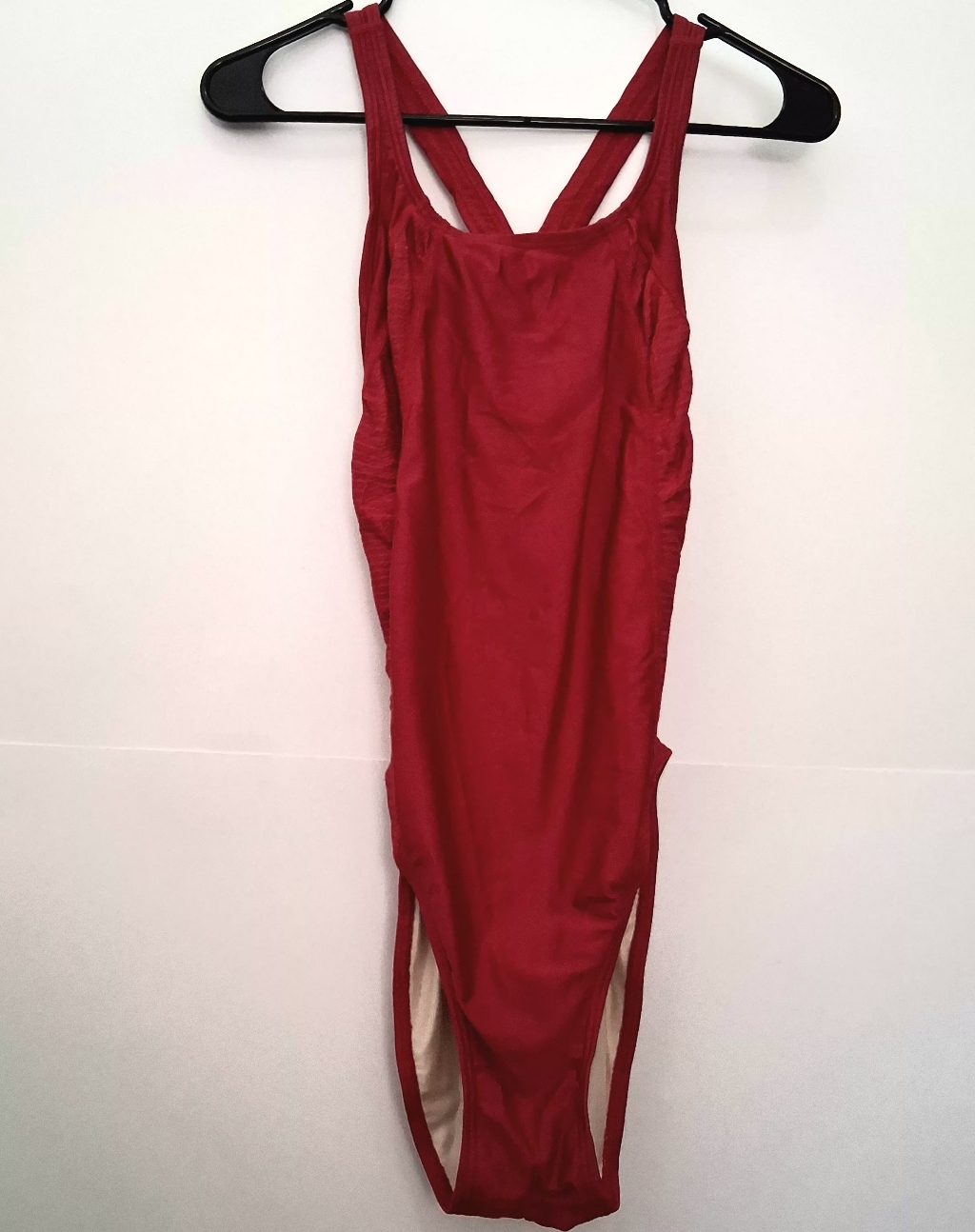 Speedo Slim Fit Bright Red Women's One Piece Swimsuit Size 10
